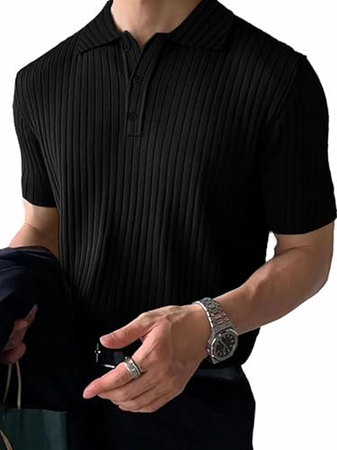 Image of Noble Monk Men's Regular Fit Polo T Shirt |Half Sleeves |Collar Tshirts | Casual T-Shirt | Popcorn T-Shirt for Men