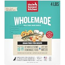 The Honest Kitchen Human Grade WholemadeTM Dehydrated Dog Food, Grain Free Dog Food, Fish, 4 lb Box