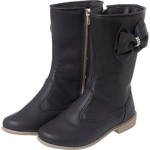 Bota Menina Preto Laço 28 ao 32 A26 (33)