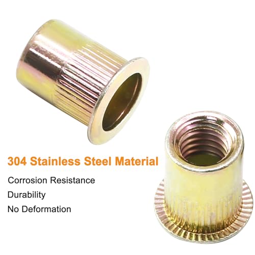 Bonsicoky JR231030015 30 Pcs 3/8"-16 Unc Rivet Nuts thumb #2