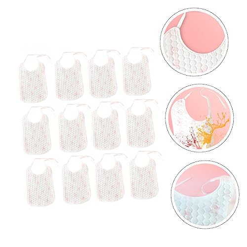 BESPORTBLE Waterproof Disposable Baby Bibs for Infants 32-Piece Unisex Feeding Bibs Ties for Easy Cleanup and Mess-Free Eating2