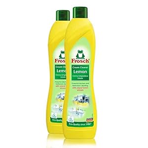Frosch Natural Lemon Scouring Cream Cleaner, 500 ml (Pack of 2)
