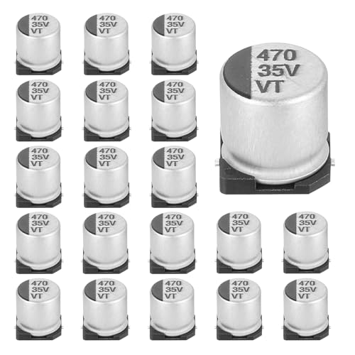 Condensateur électrolytique en aluminium 470 uF 35V pour circuit imprimé et projet électronique