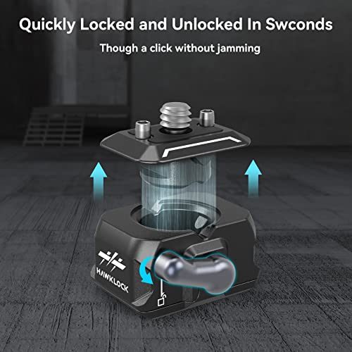 Image of SMALLRIG Quick Release Plate Drop-in HawkLock mini Quick Release Camera Mount Adapter with 1 /4 inch Screw, for Camera Clamp, Super Clamp, Ball Head, Tripod, Magic Arm, Stabilizer, Field Monitor - 3513C