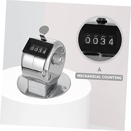 1pc Manual Counter Display Mechanical Tally Clicker for Counting Durable Metal Structure with Flat Base for Easy Desktop Use2