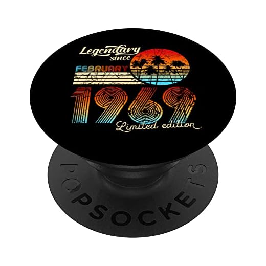 Legendario De Cumpleaños Desde Febrero De 1969 Regalo. PopSockets PopGrip Intercambiable
