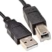 Produktbild USB 2,0 24AWG Hoch Geschwindigkeit Kabel Drucker Anschlusskabel A Zum B Schwarz 1,8 m [1.8 Meter/1,8m]