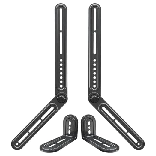 Mounting Dream Soundbar Halterung Universal Soundbar-TV-Halterung für die Montage über/unter TV, für Soundbar bis zu 6.8kg, mit Abnehmbarer Langer Verlängerungsplatten und L-förmige Halter, MD5420-03