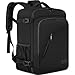 WENIG Mochila Viaje Cabina Avion 40x30x20 Equipaje de Mano 40x30x20 para Vueling 24L Bolsa de Viaje Hombre Mujer Maletas de Viaje Cabina Mochila Portatil 14 Pulgadas con Puerto USB para Trabajo Negro