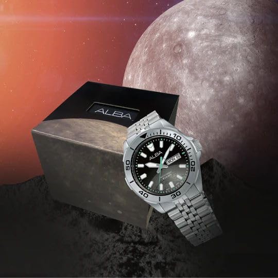 Image of Alba AV3575X1 Planet Mercury Inspired Dial Watch for Men's