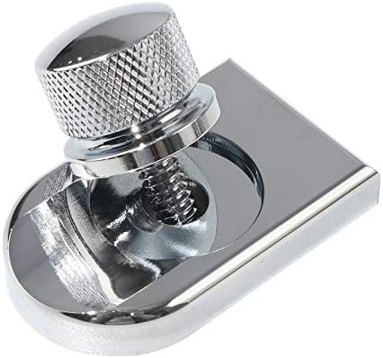 Buyinhouse Motorcycle Seat Bolt Tab Screw Mount Knob Cover for Harley Fatboy Road King Softail 1996-2021, Chrome