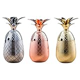 ★ MATERIAL DE CALIDAD: ¡Estas tazas están hechas a mano de acero inoxidable, martilladas, pulidas y, por lo tanto, adecuadas para ocasiones especiales! ¡Tus amigos notarán el gran tamaño y la belleza de este llamativo y les encantará!