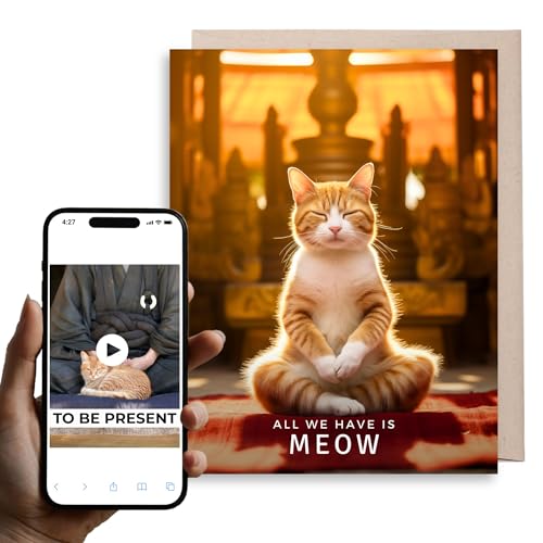 Magic Greetings Power of Meow Card Interactive Video Card