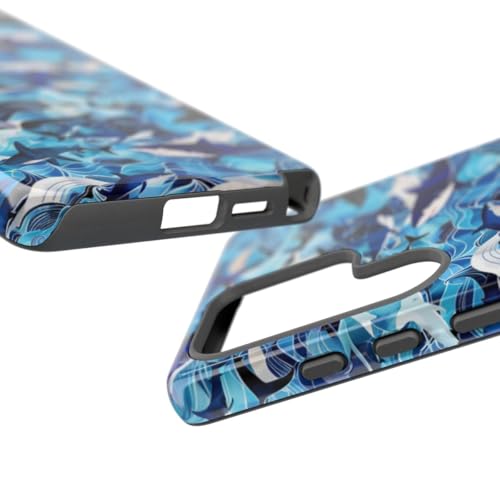 Coque Samsung S25 Ultra rigide brillante requins - Protection océan bleu