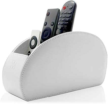 Connected Essentials TV Remote Control Holder For 5 Remotes, Remote Control Tidy and Organiser Caddy, Black - CEG10