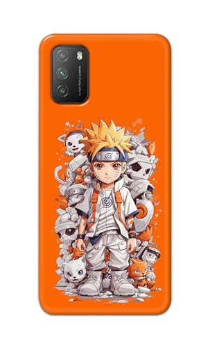 Image of PRINTFIDAA Printed Hard Back Cover Case for Mi Poco M3 Back Cover (Famous Anime Cartoon Character) -112
