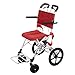 Fauteuil Roulant Fauteuil Pliant pour Personnes âgées Scooter Portable Fauteuil Roulant d'avion Cadeau pour Les Parents Peut Supporter 100 kg (Color : Red, Size : 48 * 66 * 88cm)