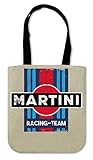 lancia delta martini racing edition Größe: 34 x 38 cm ShutUp Martini Racing Team Canvas Einkaufstasche