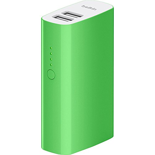 Power Pack 4000 Mixita ˜ Batteria di per Dispositivi mobili 2 Porte USB 4000 mAh Cavo micro-USB da 15 cm Compatibile con Samsung Galaxy S7 e S7 Edge Verde