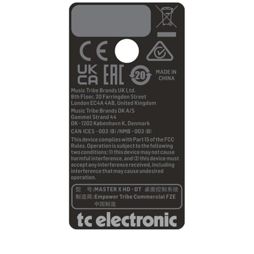 TC Electronic MASTER X HD NATIVE/MASTER X HD-DT Multiband-Dynamikprozessor-Plug-In mit optionalem Hardware-Controller