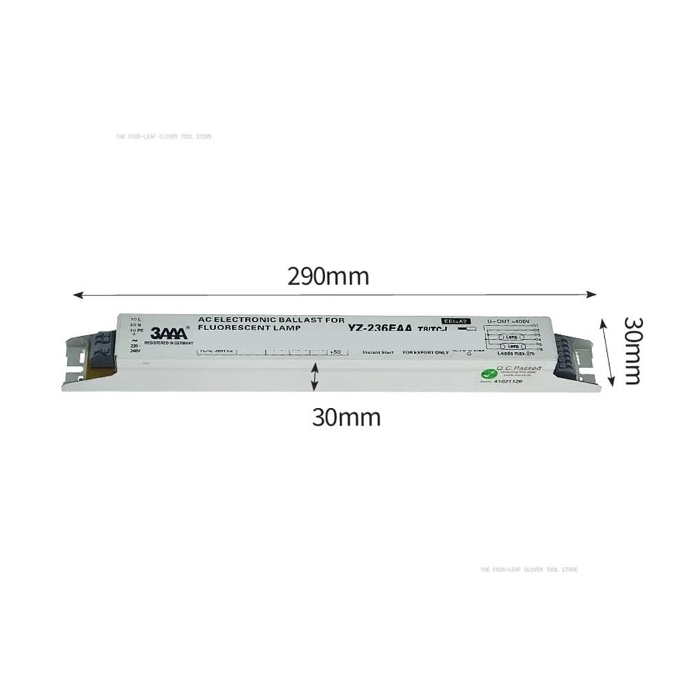 3AAA YZ-136EAA YZ-236EAA YZ-336EAA T8/TC-L 220V 1 * 36W 3 * 36W T8 Alimentatore elettronico for Lampada Fluorescente T8 pubblicità Light Box(YZ-136EAA)