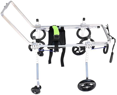 Fauteuil roulant pour chiens grands et réglable à 4 roues - 2
