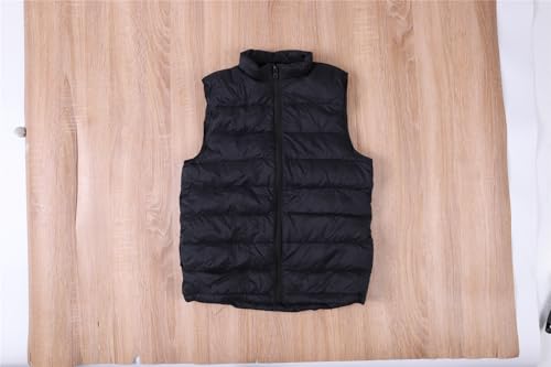 Toddler Girls Puffer Vest Jacket with High Neck Zipper Snow Coat Kids Winter Warm Outerwear for Girls 2-14 Years2