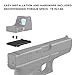 Guardtier T11 Micro Red Dot Plate Compatible with Glock Trijicon RMR/SRO Footprint and Holosun 407/507C/508T Optics Mounting Adapter