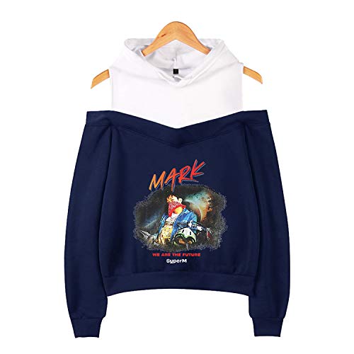 Xkpopfans SuperM Hoodie Pullover Mark Kai Taemin Off The Shoulder Sweatshirt