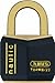 ABUS 24728 Nautic INOX Series Solid Brass Padlock with 8401 Alike Keyed - Black