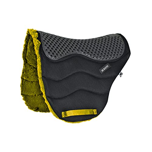 Tapis Endurance Jaune Cheval pour Sorties Extérieures en Polaire