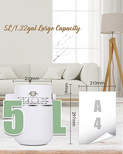 Mxmoonant 2 In 1 Hydrosol Maker & Water Distiller, Automatic Distillation Equipment With 0-180Min Timer, 5L/1.32Gal Large Capacity For Home #TOP2