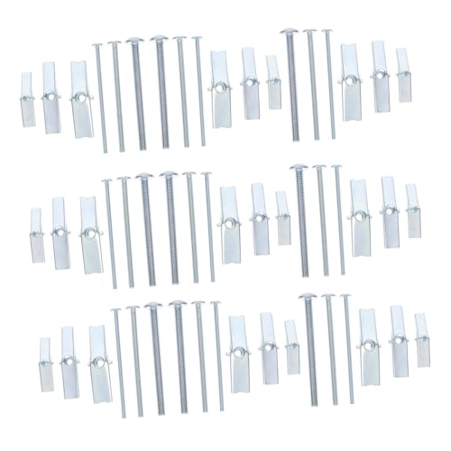 Alipis Drywall Anchors Screws Kit 48pcs Toggle Bolts for Drywall Wall Anchor Set Heavy Duty Easy Installation Suitable for Hollow Bricks