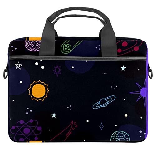 Sacoche ordinateur 13-14.5 pouces fin anti-rayures motif galaxie espace