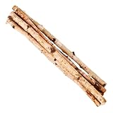 YOSADIER Palitos de Corteza de Madera 6 Unidades 40 CM para Manualidades y Arreglos Artesanales