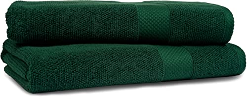 Maura Premium Bath Sheets 100% Cotton 35X70 Oversized Ultra Absorbent Quick Dry Soft Towel Set For Bathroom Extra Large Bath Towels, Midnight Green #TOP1