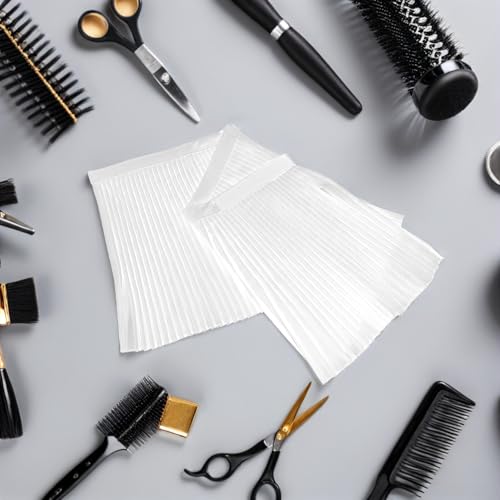 Capa impermeable blanca para barbería y peluquería miniatura 5