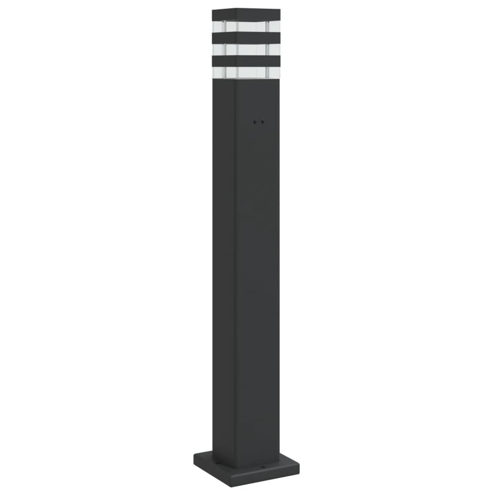 LAPOOH Lampada da Terra per Esterni con Presa Nera 80 cm Alluminio,Lampade da Terra,Lampada da Terra Moderna,Lampade da Terra per Soggiorno-4006407