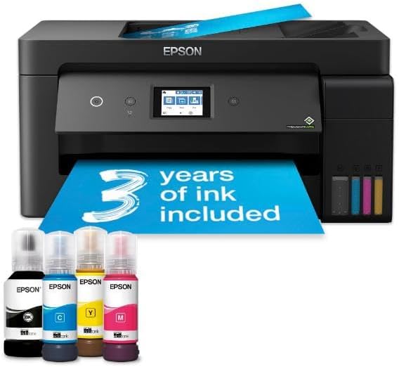 EcoTank ET-15000 Ink Tank Printer | Home & Small Office Use | Wireless | A3+ | Print, Copy, Scan, Fax | Duplex Printing | 6.8cm Touchscreen | 35-Page ADF