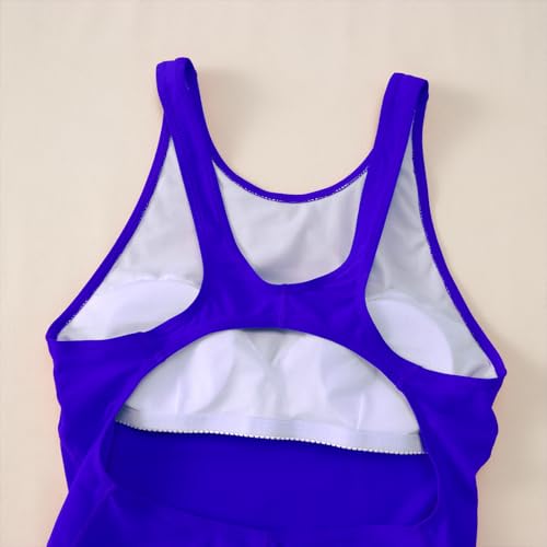 Image of GLIGLITTR Girls' Athletic One Piece Swimsuit Kids Black Swimwear for Swim Team Practice Competition Beach Sport Bathing Suit