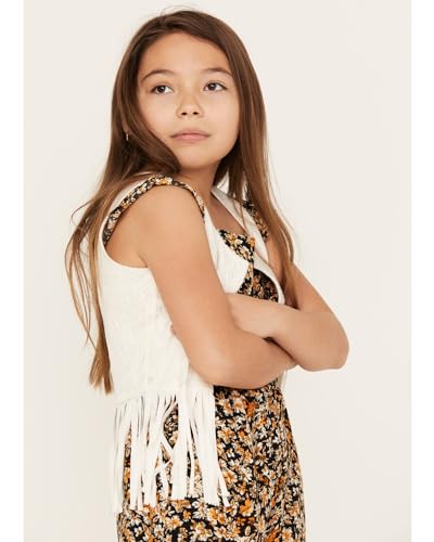 Shyanne Girls' Fringe Lace Vest - Sgsp23k89-Crm2