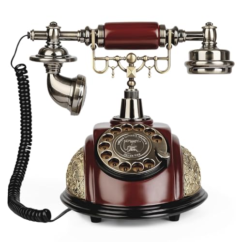 Teléfono Retro Vintage de Disco para Casa y Decoración
