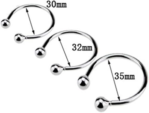 Miniatura 5 de Doble bola de acero inoxidable con cabeza de pene glande anillo de pene aumento de orgasmo sexual, productos de juguete sexual retardar la