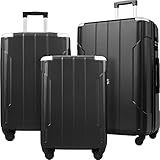 Merax Luggage Set 3 Piece Expandable Lightweight Spinner Suitcase with Corner Guards