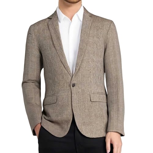 Veste légère pour homme regular fit un blazer de loisirs d'été moderne