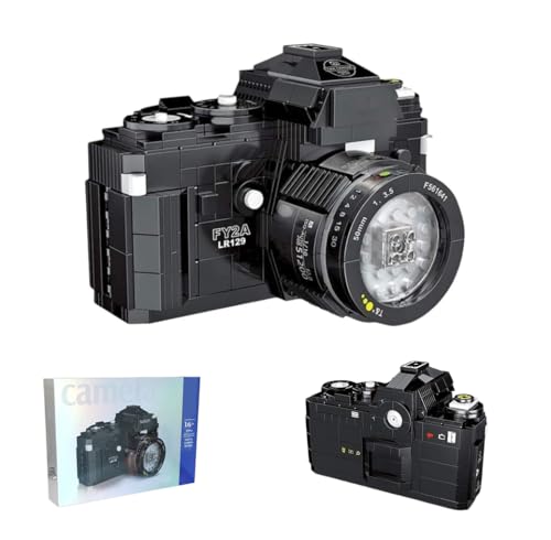 Digital Camera Building Blocks Set 627 PCS MOC Building Model Kit Creative Digital Block Set Retro Camera Collectible Brick Model Toy Construction Toy for Adults Girls