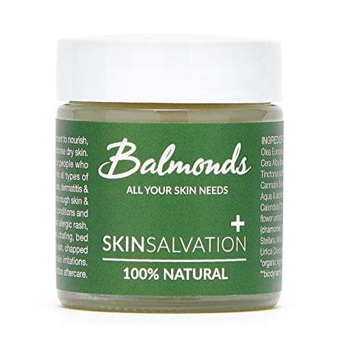 Balmonds Skin Salvation 30ml - Santé de la peau avec du chanvre pour les personnes souffrant de peaux sèches et démangeaisons. Pommade pour bébés, enfants et adultes. Fabriqué au Royaume-Uni Cover