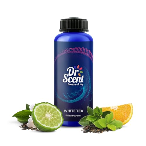 Dr Scent Breeze of Joy, Diffuser Aroma Oil White Tea | Tranquil Blend of Green Tea, Bergamot, Sicilian Orange, and White Tea Notes for a Serene Ambiance (500ml)