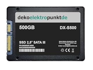 dekoelektropunktde Disco rigido SSD da 500 GB per Sony PlayStation 4, PS4 Pro, PS4 Slim, interno 2,5"