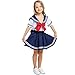 LOLANTA Vestito da Marinaio per Bambini, Uniforme da Studentessa Giapponese, Costume Cosplay di Halloween Carnevale Anime